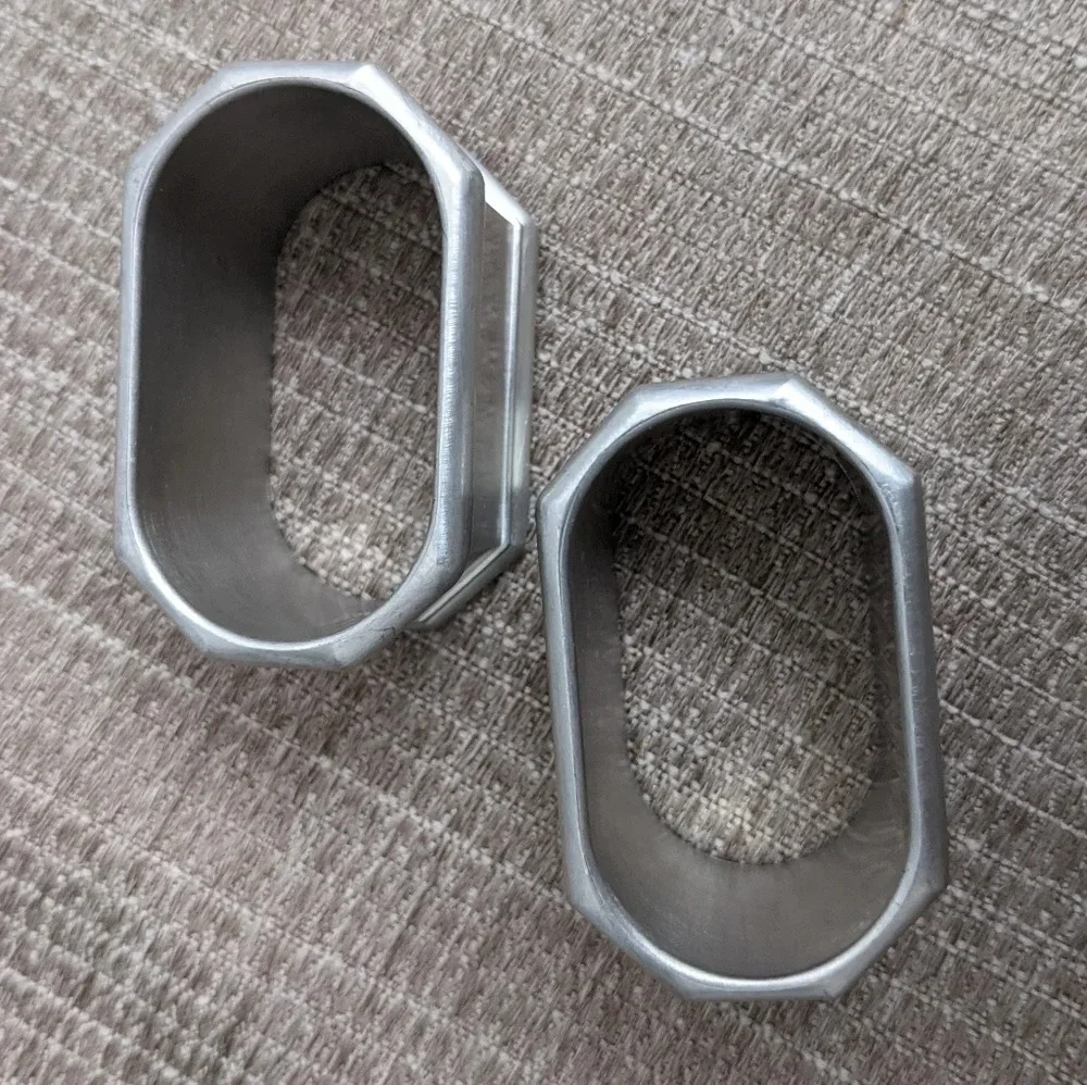Vintage Gorham Octette Pewter napkin rings, 2